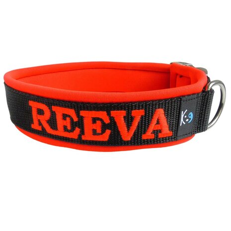 Neoprene dog collar with name - L | My K9