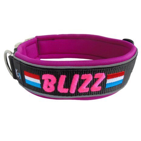 Neoprene dog collar with name - L | My K9