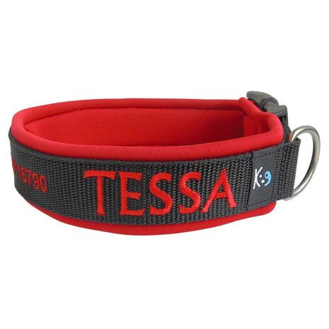 Neoprene dog collar with name - L | My K9