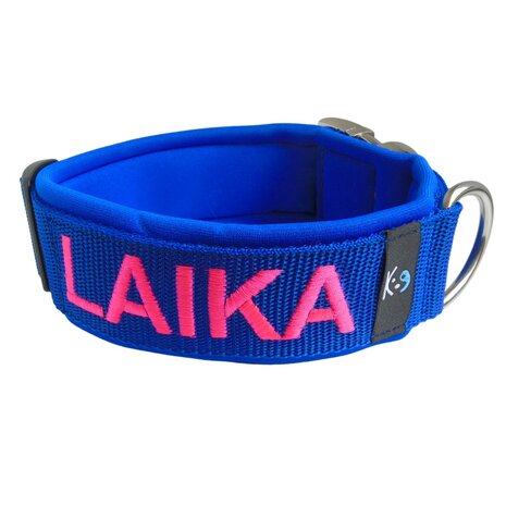 Neoprene dog collar with name - XL | My K9