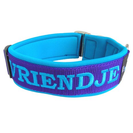 Neoprene dog collar with name - XL | My K9