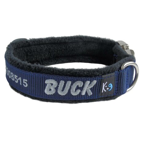 Fleece dog collar with name - M | My K9