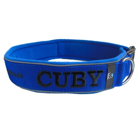 Fleece dog collar with name - M | My K9