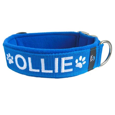 Fleece dog collar with name - M | My K9