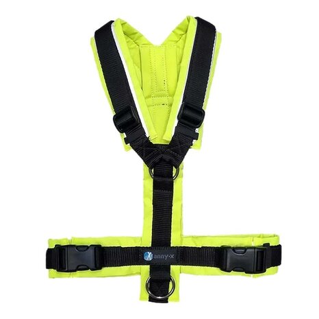 *LIMITED EDITION* AnnyX hondentuigje PROTECT Zwart Neongeel