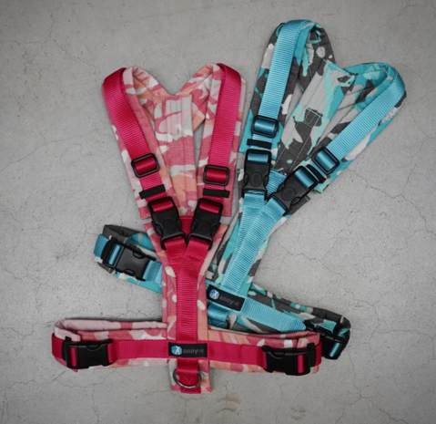 AnnyX Y-harness OPEN - FUN ICE (Iceblue/camouflage) - Size L