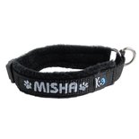 Fleece Half-Check Halsband met Naam - XS | My K9