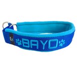 Fleece Half-Check Halsband met Naam - XL | My K9