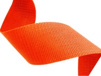 10m Tassenband 50mm breed - oranje - PP 10m Tassenband 50mm breed - oranje - PP