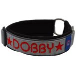 Fleece Kennelhalsband met Naam - M | My K9 Fleece Kennelhalsband met Naam - M | My K9