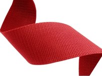 10m Tassenband 25mm breed - rood - PP 10m Tassenband 25mm breed - rood - PP
