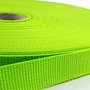 10m - Polypropylene (PP) webbing - 25mm - lime green