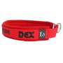 Fleece Half-Check dog collar with name - XS | My K9