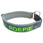 Neoprene Half-Check dog collar with name - XL | My K9