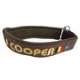Neoprene Half-Check dog collar with name - L | My K9
