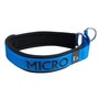 Neoprene Half-Check dog collar with name - M | My K9