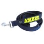 Fleece handle dog leash with name