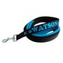 Fleece handle dog leash with name