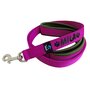 Neoprene handle dog leash with name