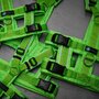 *Limited Edition* AnnyX SAFETY escape proof harness Green/Neongreen reflective