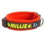 Fleece dog collar with name - XS | My K9