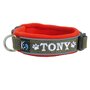 Fleece dog collar with name - XS | My K9