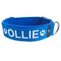 Fleece dog collar with name - L | My K9