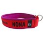 Neoprene Half-Check dog collar with name - S | My K9