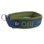 Neoprene Half-Check dog collar with name - M | My K9