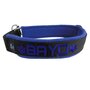 Fleece Half-Check dog collar with name - M | My K9