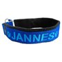 Fleece Half-Check dog collar with name - XL | My K9