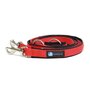 AnnyX adjustable dog leash lined - Red/Black
